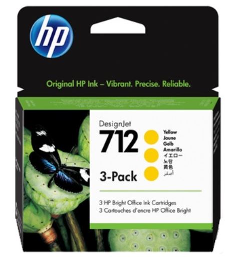 HP712 3ED79A 노랑정품잉크 멀티팩