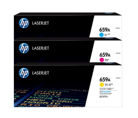 HP W2011A 659A 파랑 정품토너HP W2012A 659A 노랑 정품토너HP W2013A 659A 빨강 정품토너