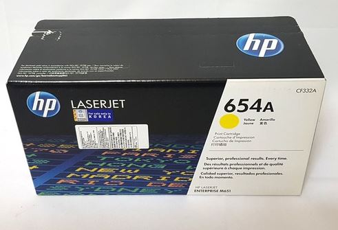 HP CF332A 654A노랑 정품토너AC 화이트팩 20% 차감